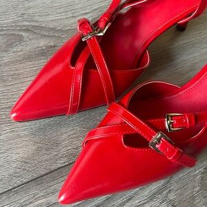 Red Women's Strappy Heels
